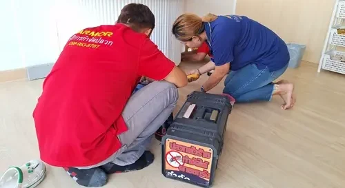 ARMOR TERMITEกำจัดปลวก เข้าสำรวจพื้นที่บ้านลูกค้า