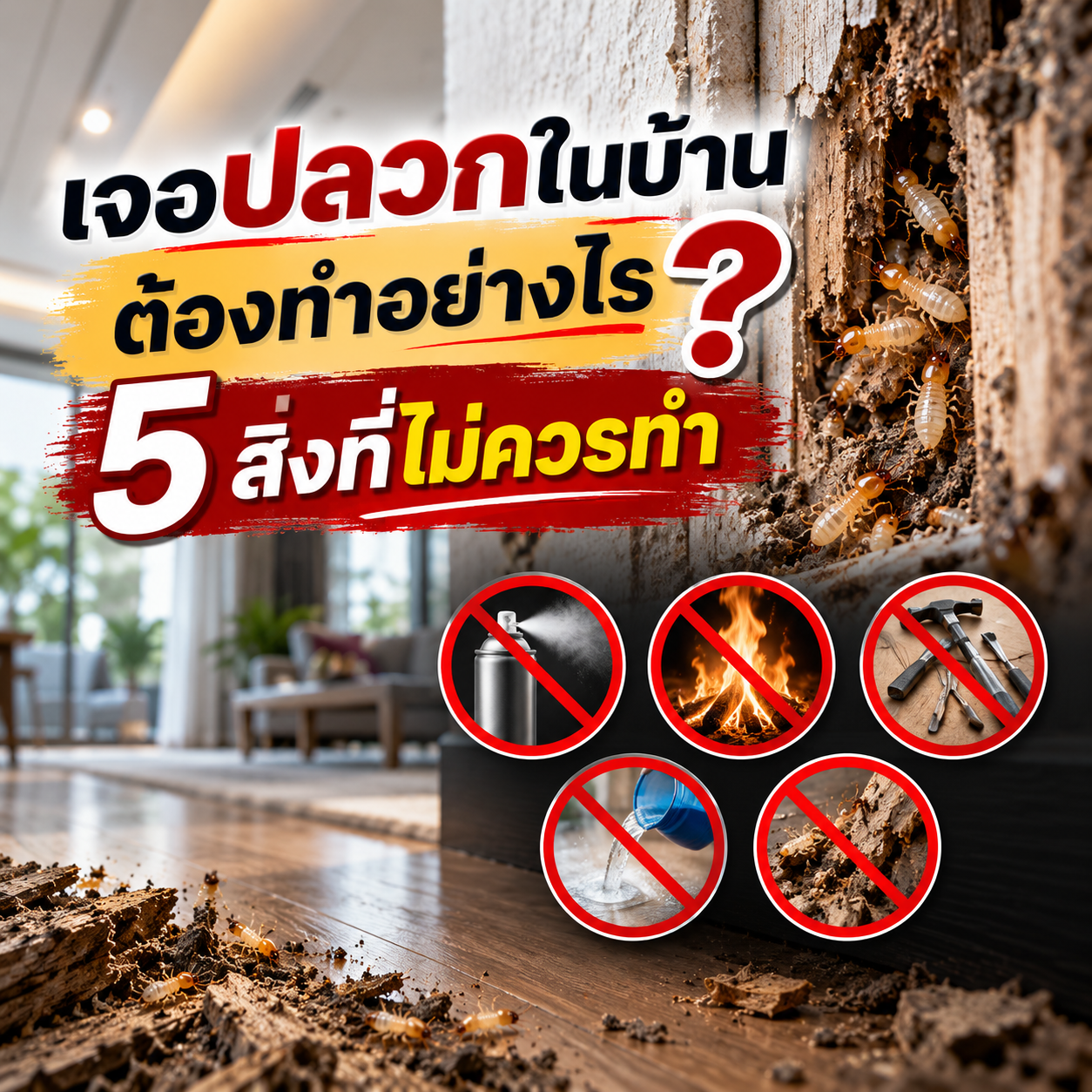 เจอปลวกในบ้าน